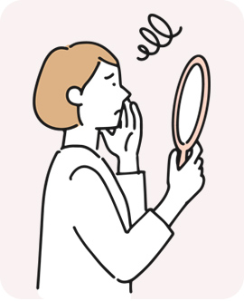 肌のパサつきを感じる